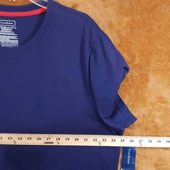 CLUB ROOM Shirt Mens XXL Blue Pullover T-Shirt Soft Comfort Tee - Picture 4 of 6